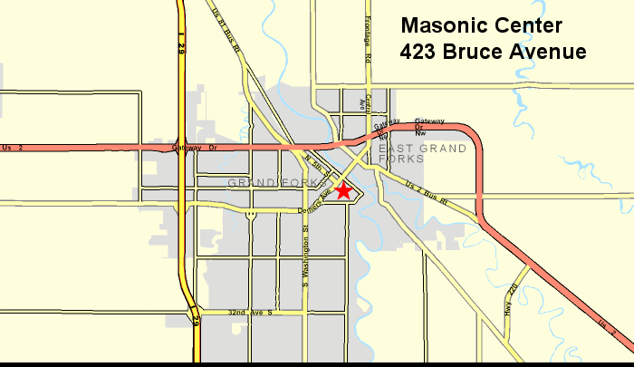 Map 1 - Masonic Center - 423 Bruce Avenue